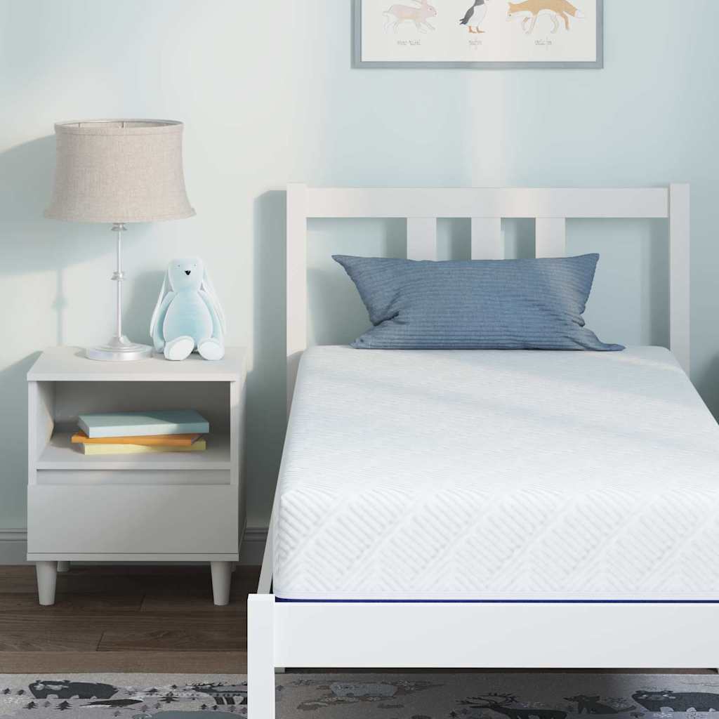 Colchão Branco, Azul 80 x 160 cm Espuma