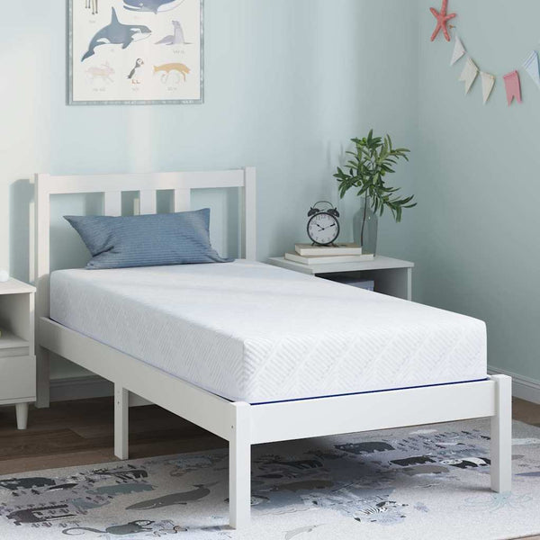 Colchão Branco, Azul 80 x 160 cm Espuma
