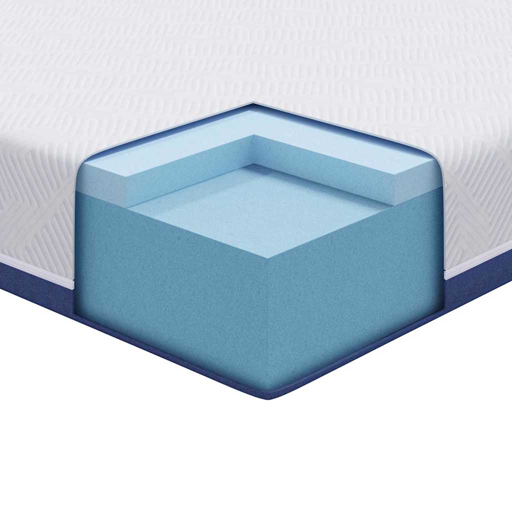 Colchão Branco, Azul 90 x 200 cm Espuma
