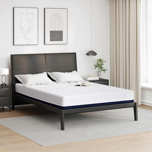 Colchão Branco, Azul 160 x 200 cm Espuma