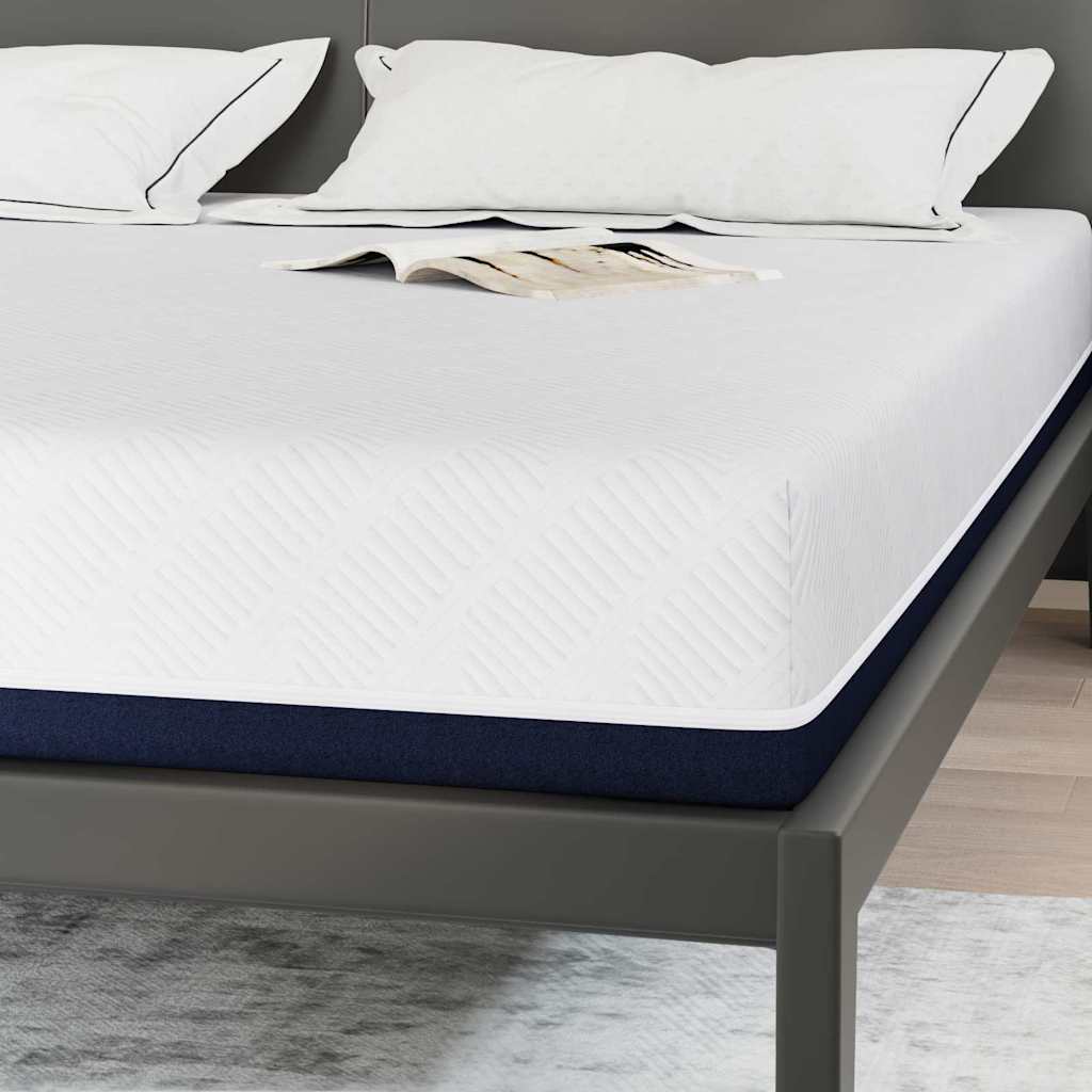 Colchão Branco, Azul 200 x 200 cm Espuma