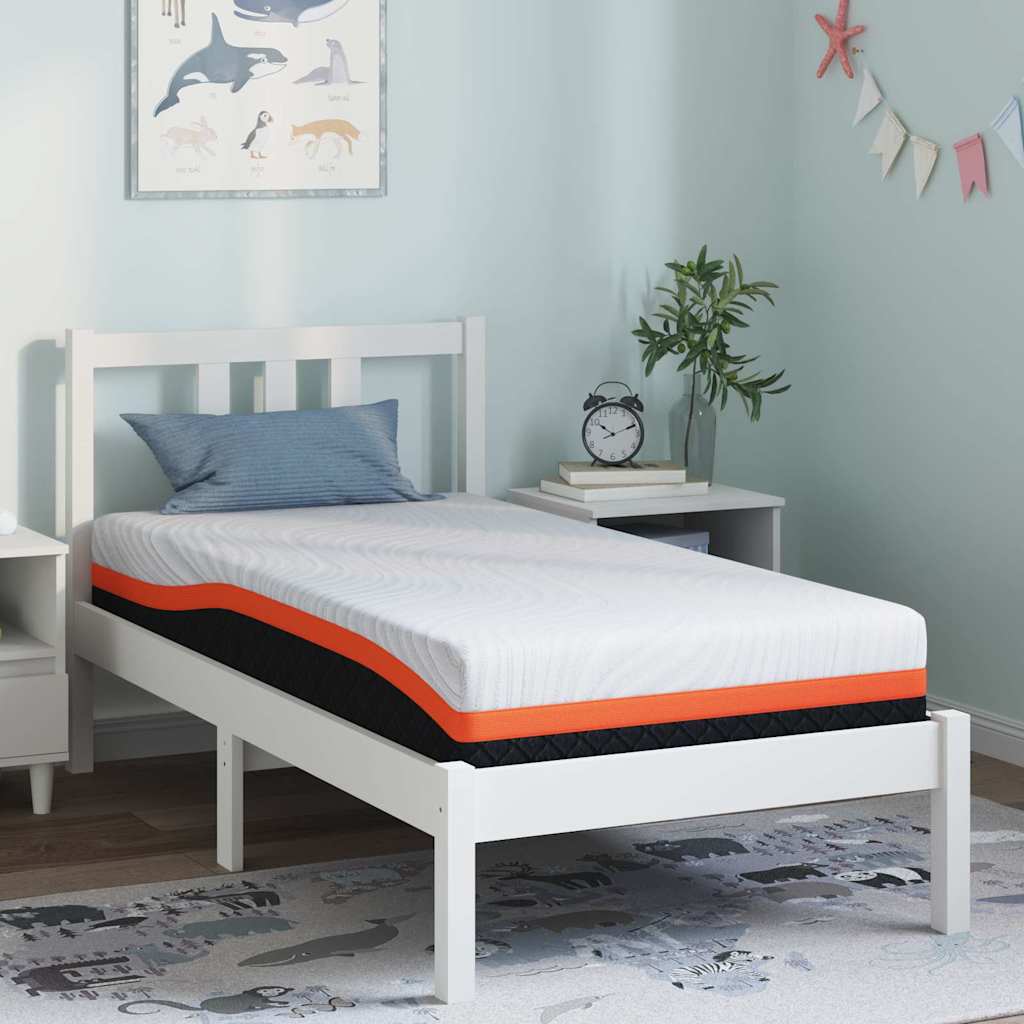 Colchão Branco, Cinza 80 x 160 cm Espuma