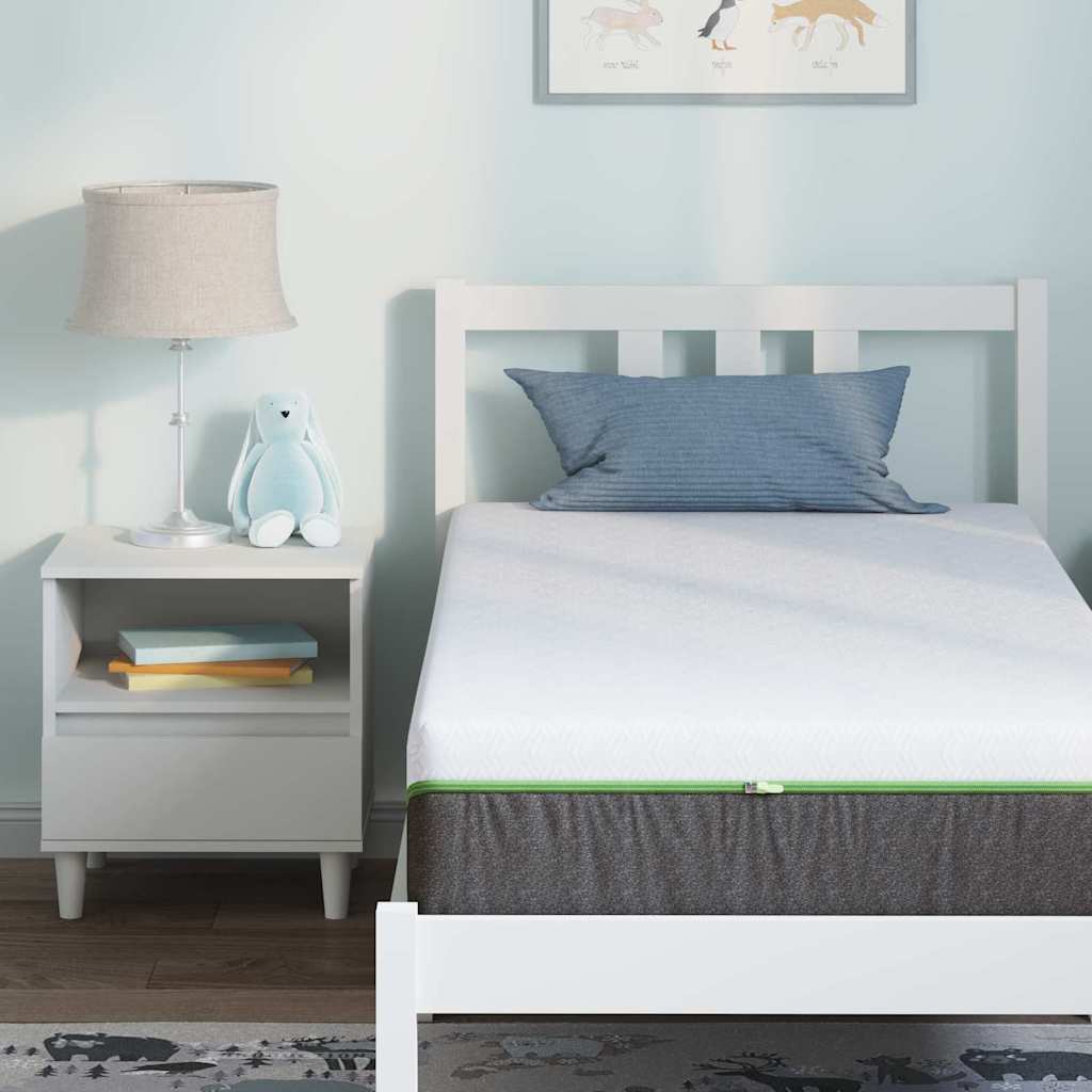 Colchão Branco, Cinza 80 x 160 cm Espuma