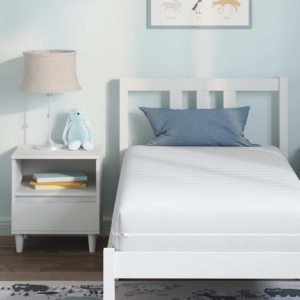 Colchão Branco 80 x 160 cm Poliéster