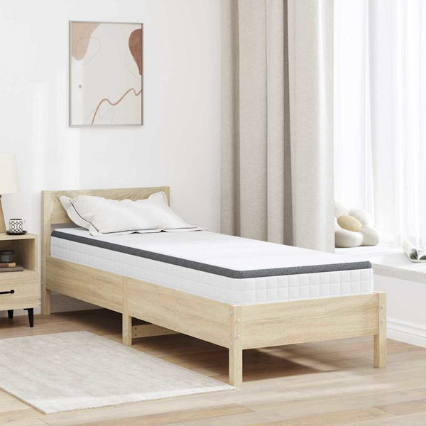 Colchão Branco, Cinza 70 x 200 cm Tecido Tricotado