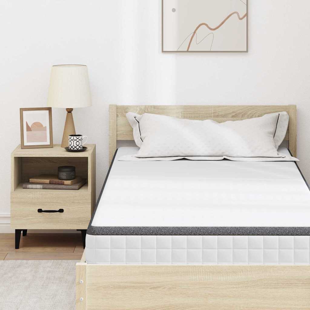 Colchão Branco, Cinza 90 x 190 cm Tecido Tricotado