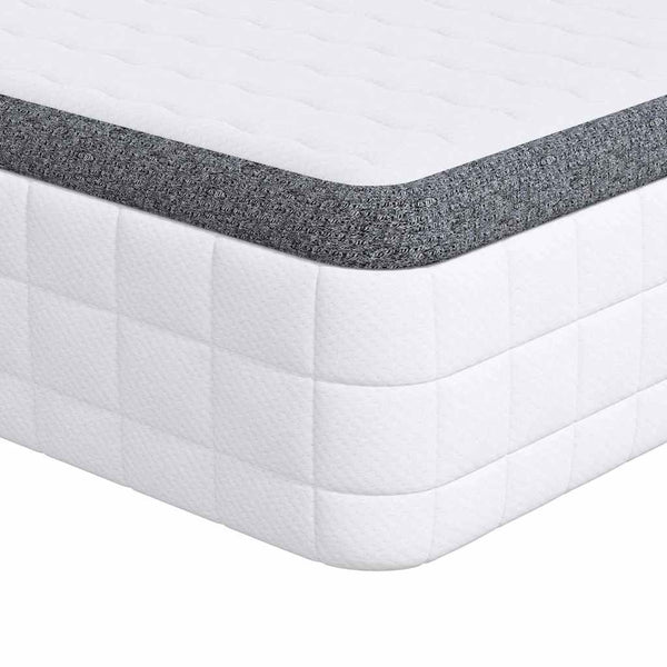 Colchão 2 pcs Branco, Cinza 70 x 200 cm Tecido Tricotado