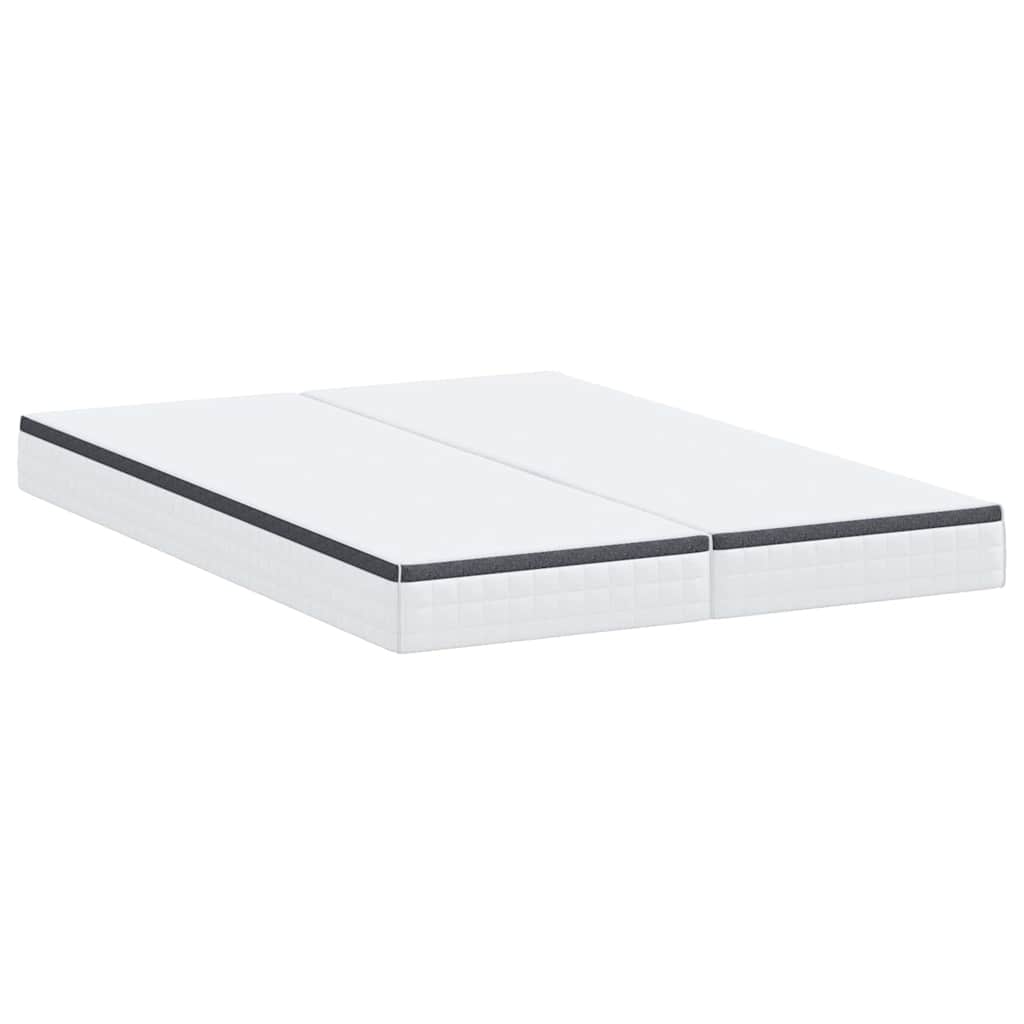 Colchão 2 pcs Branco, Cinza 70 x 200 cm Tecido Tricotado