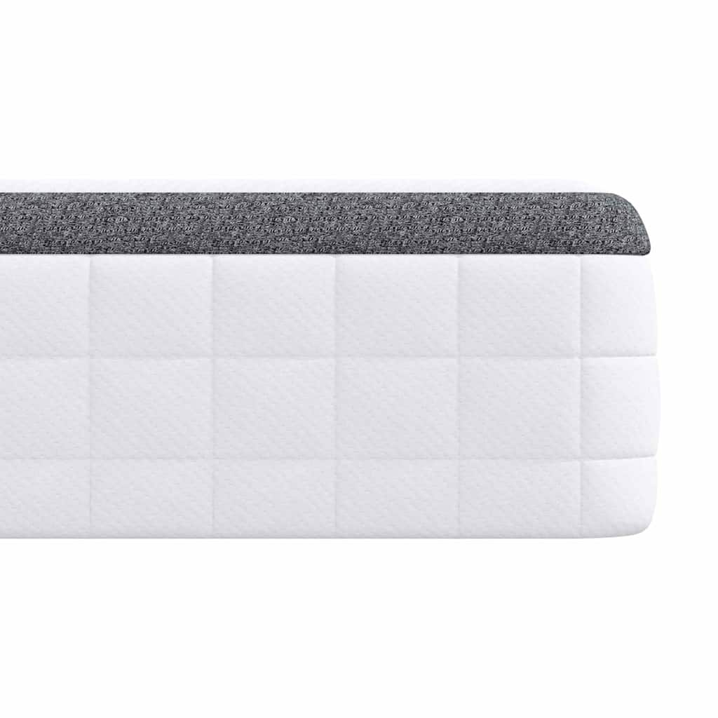 Colchão 2 pcs Branco, Cinza 70 x 200 cm Tecido Tricotado