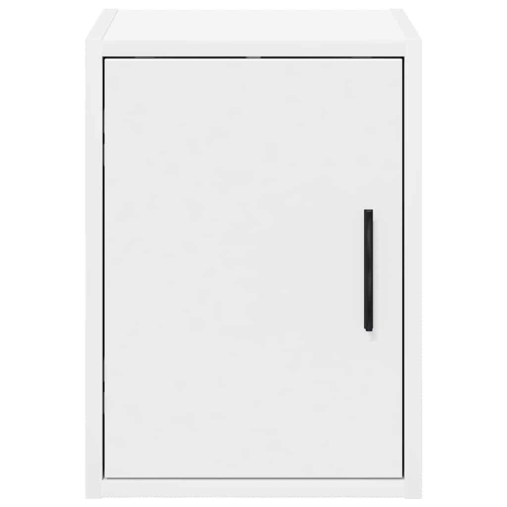 Armário de parede da garagem branco madeira engenheirada