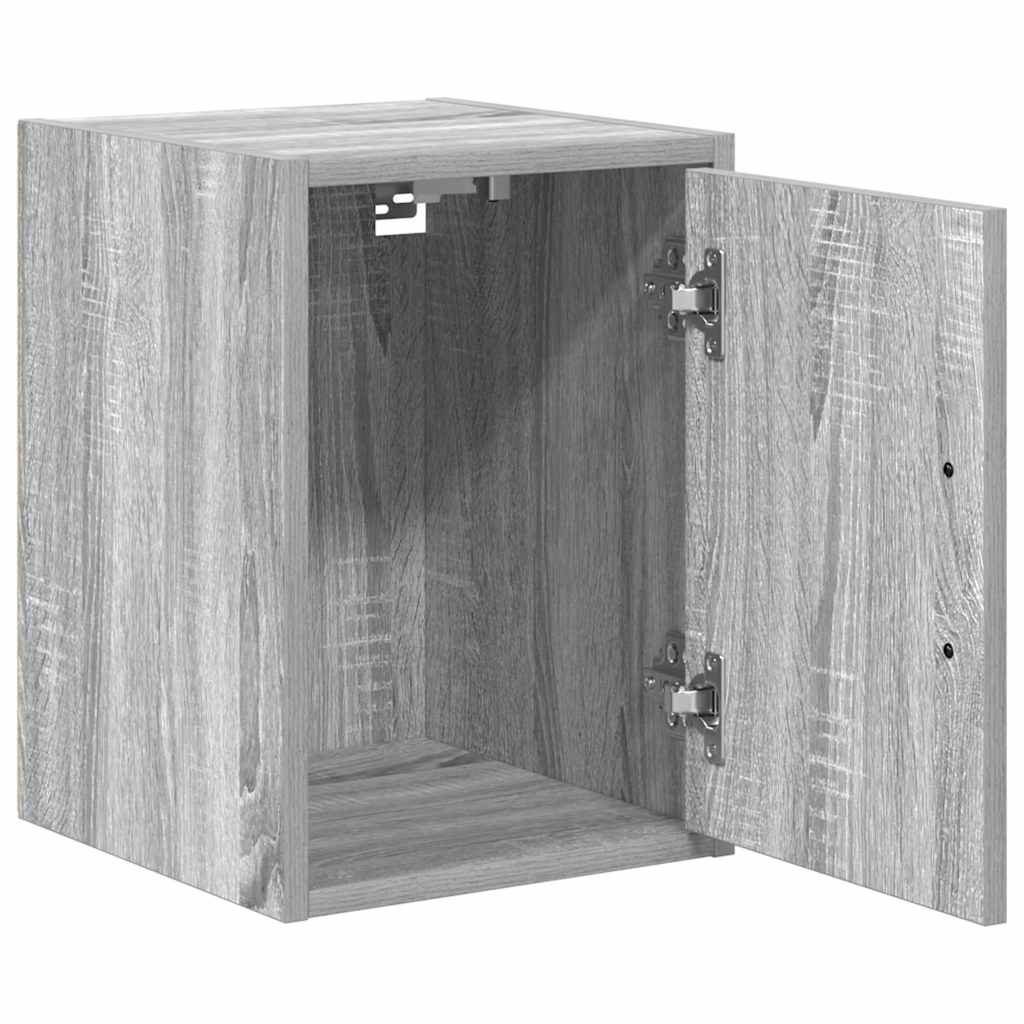 Armários de parede para garagem 2 pcs derivados de madeira