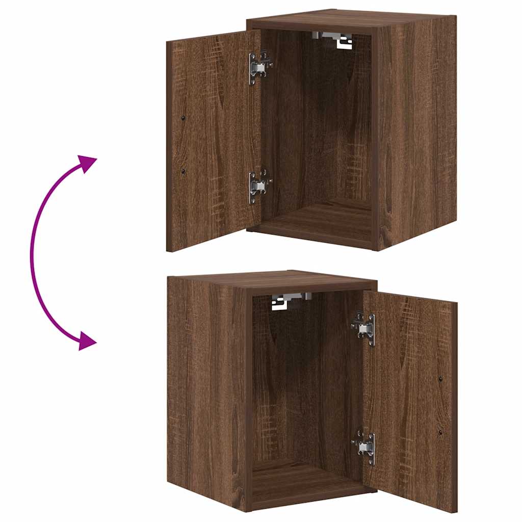 Armários de parede para garagem 2pcs derivados de madeira