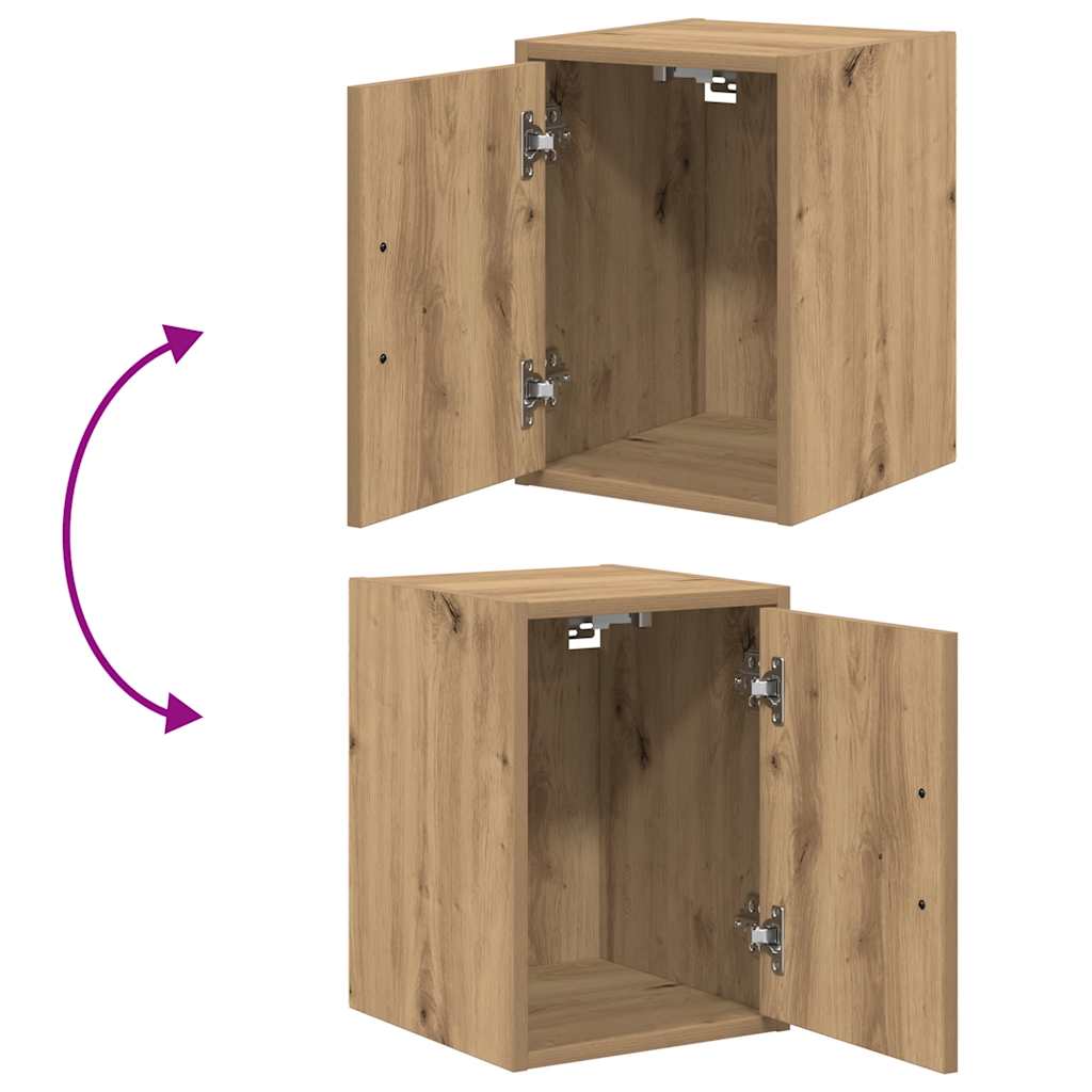 Armários de parede para garagem 2 pcs derivados de madeira