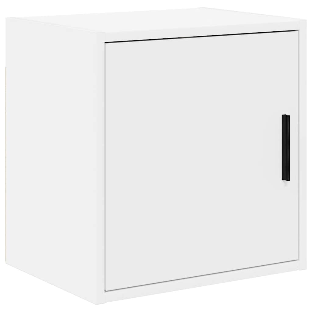 Armário de parede da garagem branco madeira engenheirada