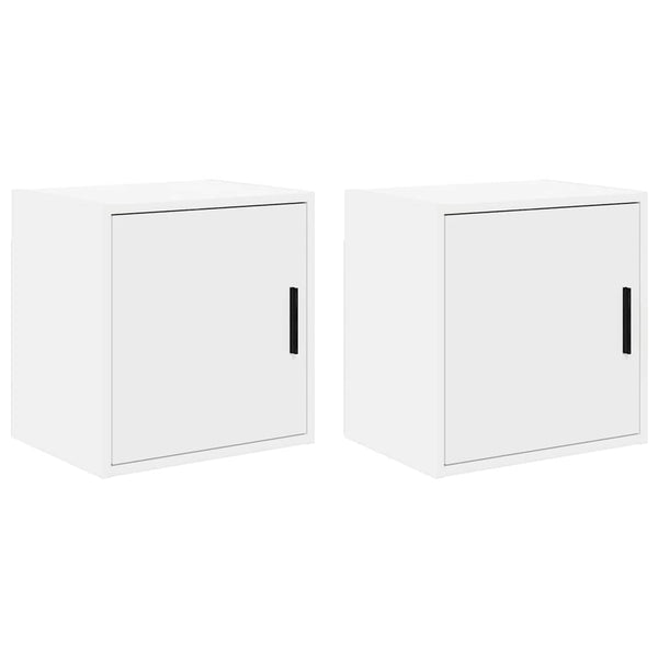 Armários de parede para garagem 2 pcs derivados de madeira