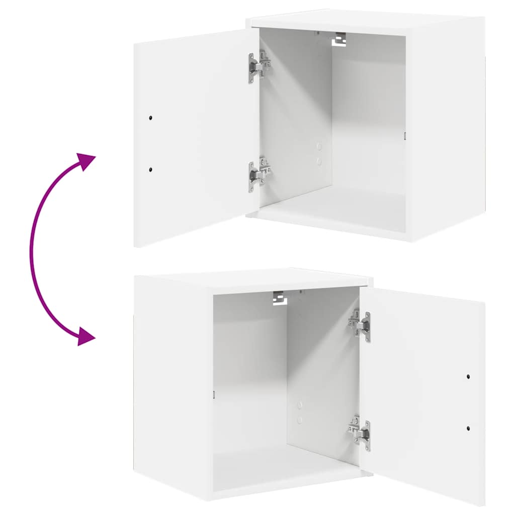Armários de parede para garagem 2 pcs derivados de madeira