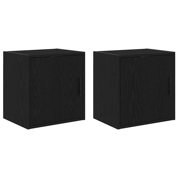 Armários de parede para garagem 2 pcs derivados de madeira