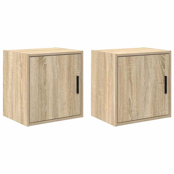 Armários de parede para garagem 2pcs derivados de madeira