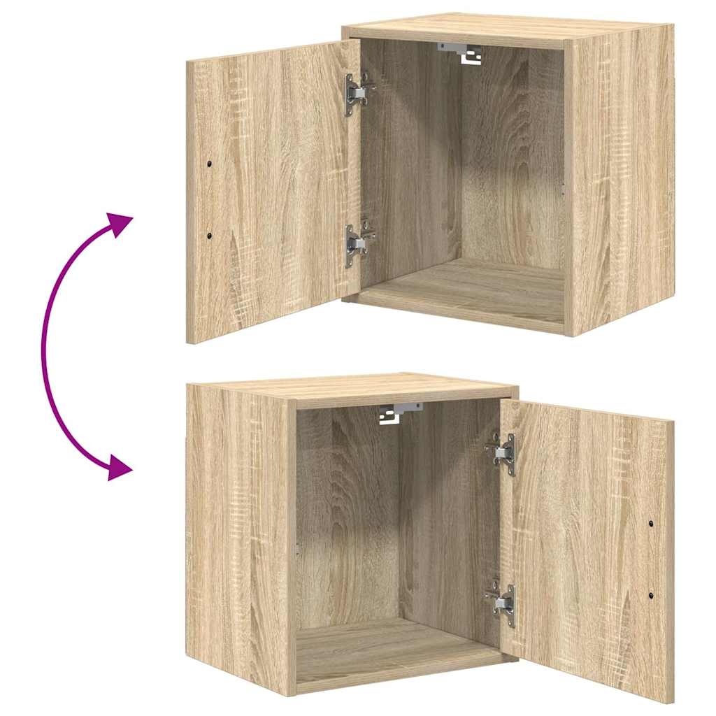 Armários de parede para garagem 2pcs derivados de madeira