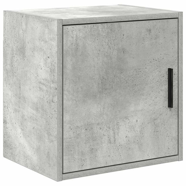 Armário de parede garagem concreto cinza madeira engenheirada