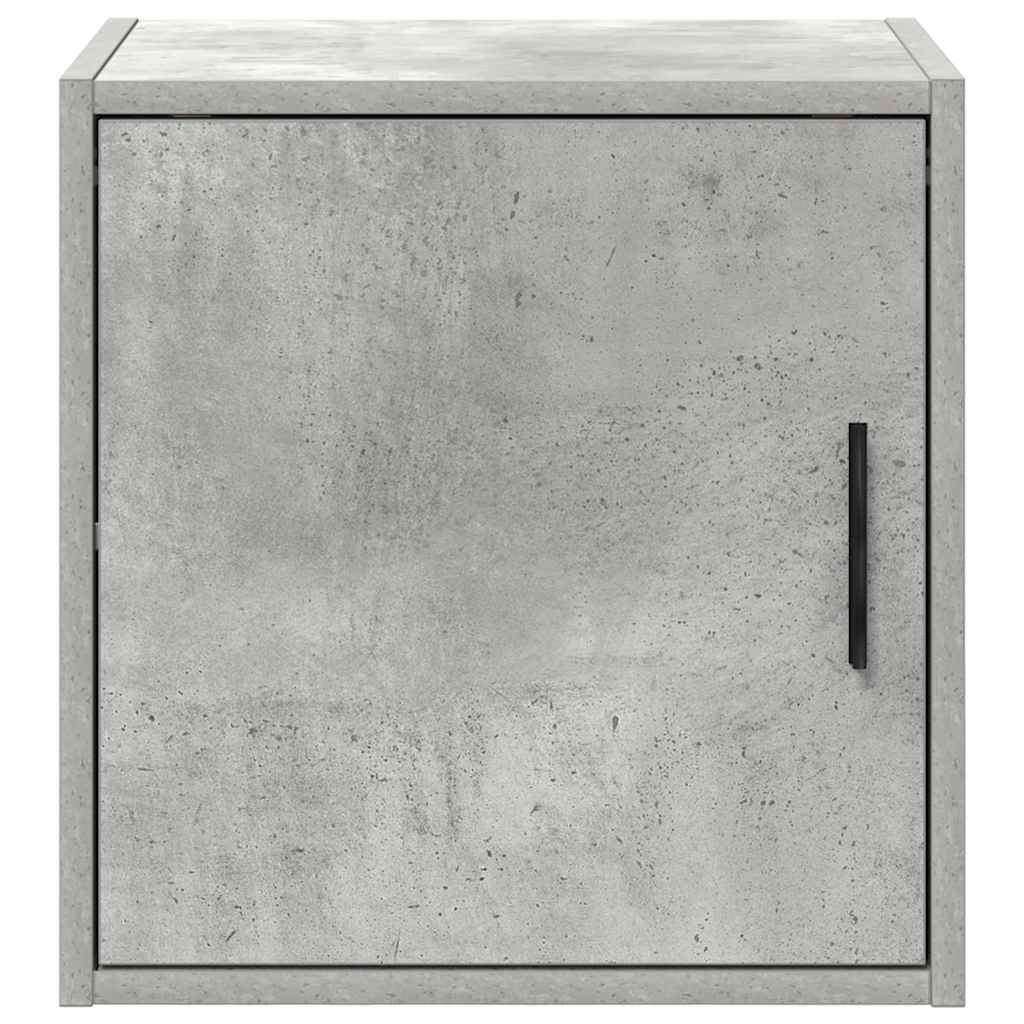 Armário de parede garagem concreto cinza madeira engenheirada