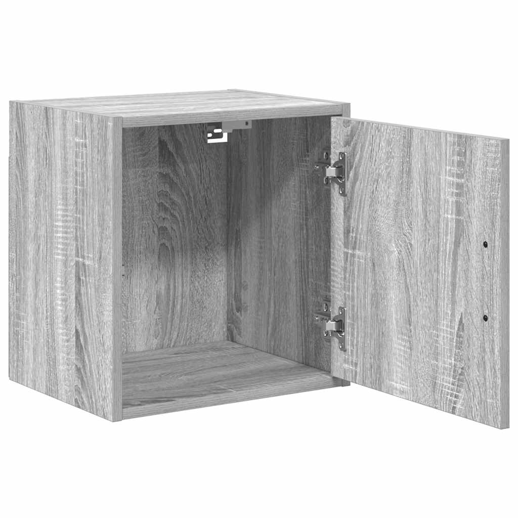 Armários de parede para garagem 2 pcs derivados de madeira