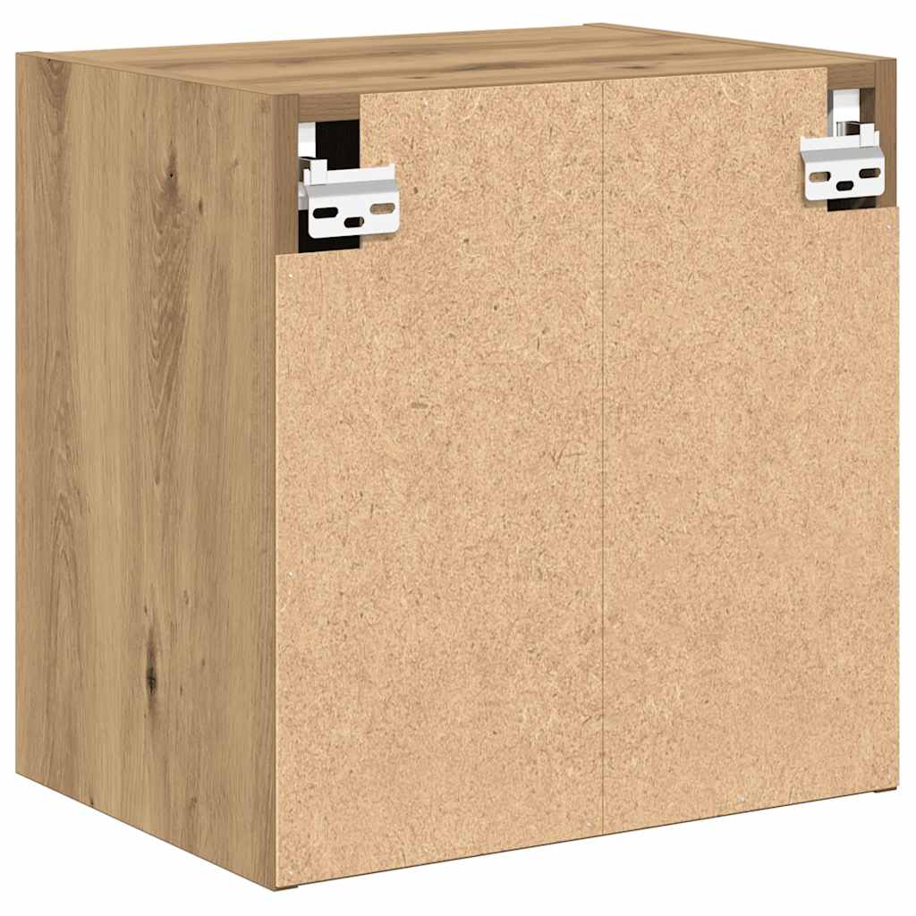 Armários de parede para garagem 2 pcs derivados de madeira