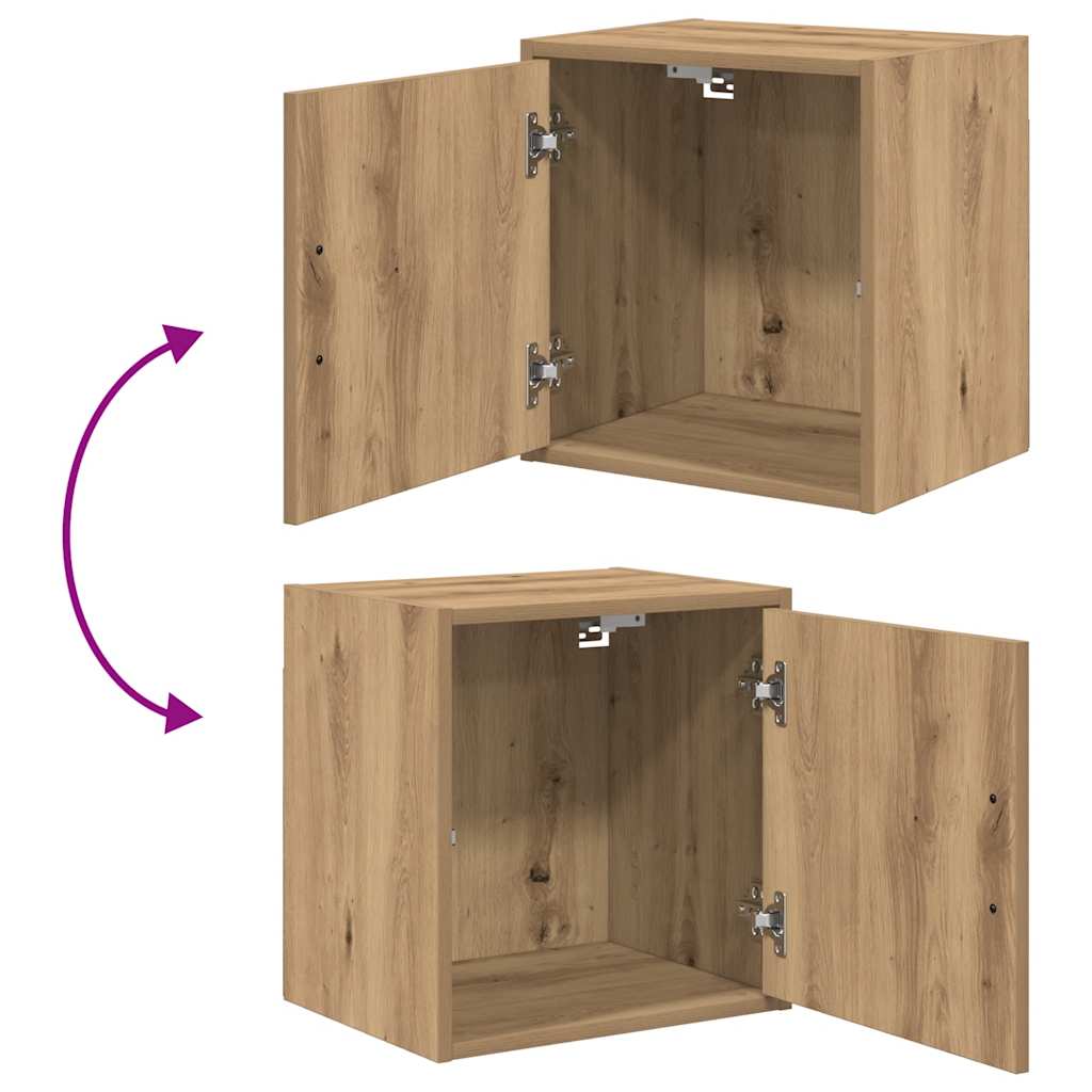 Armários de parede para garagem 2 pcs derivados de madeira