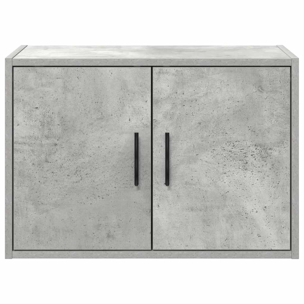 Armário de parede garagem concreto cinza madeira engenheirada
