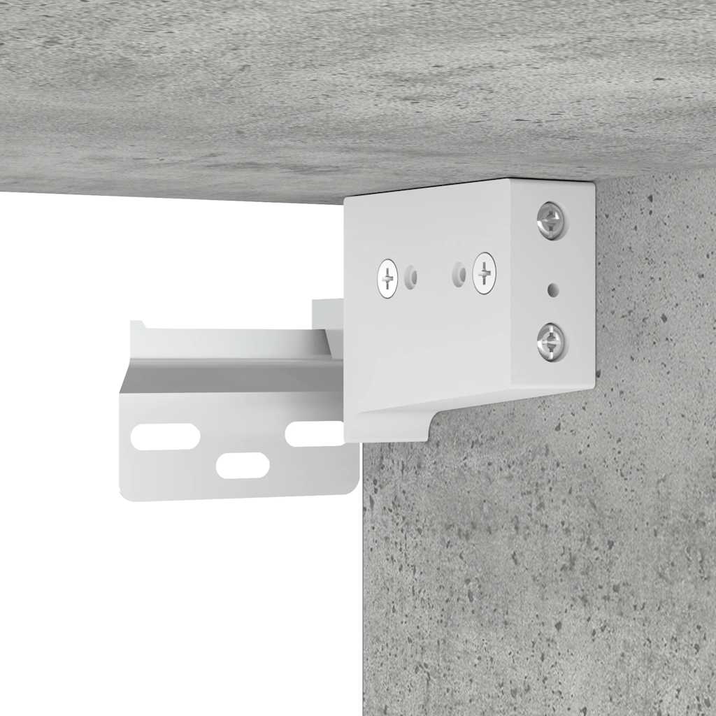 Armário de parede garagem concreto cinza madeira engenheirada