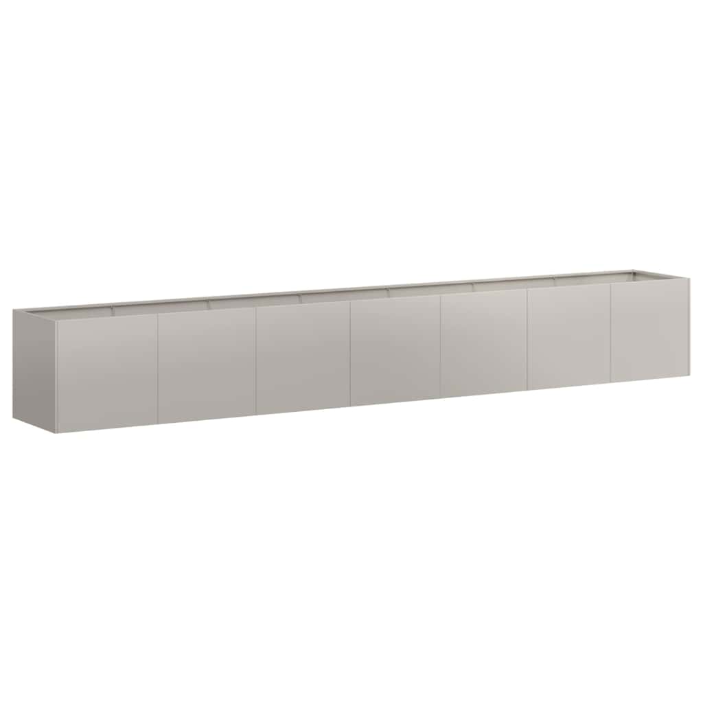 Floreira enferrujada 280x40x40 cm aço resistente