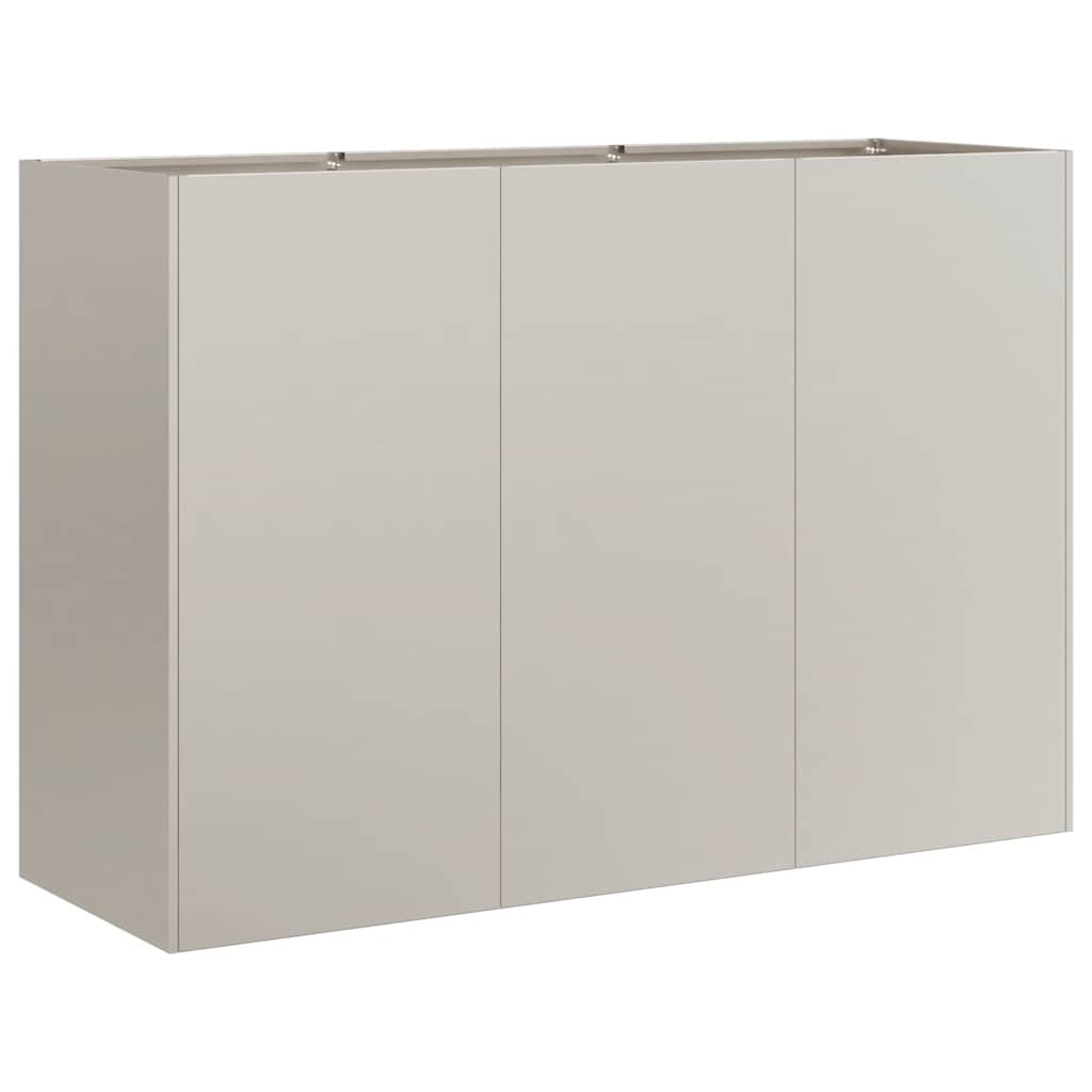 Floreira enferrujada 120x40x80 cm aço resistente