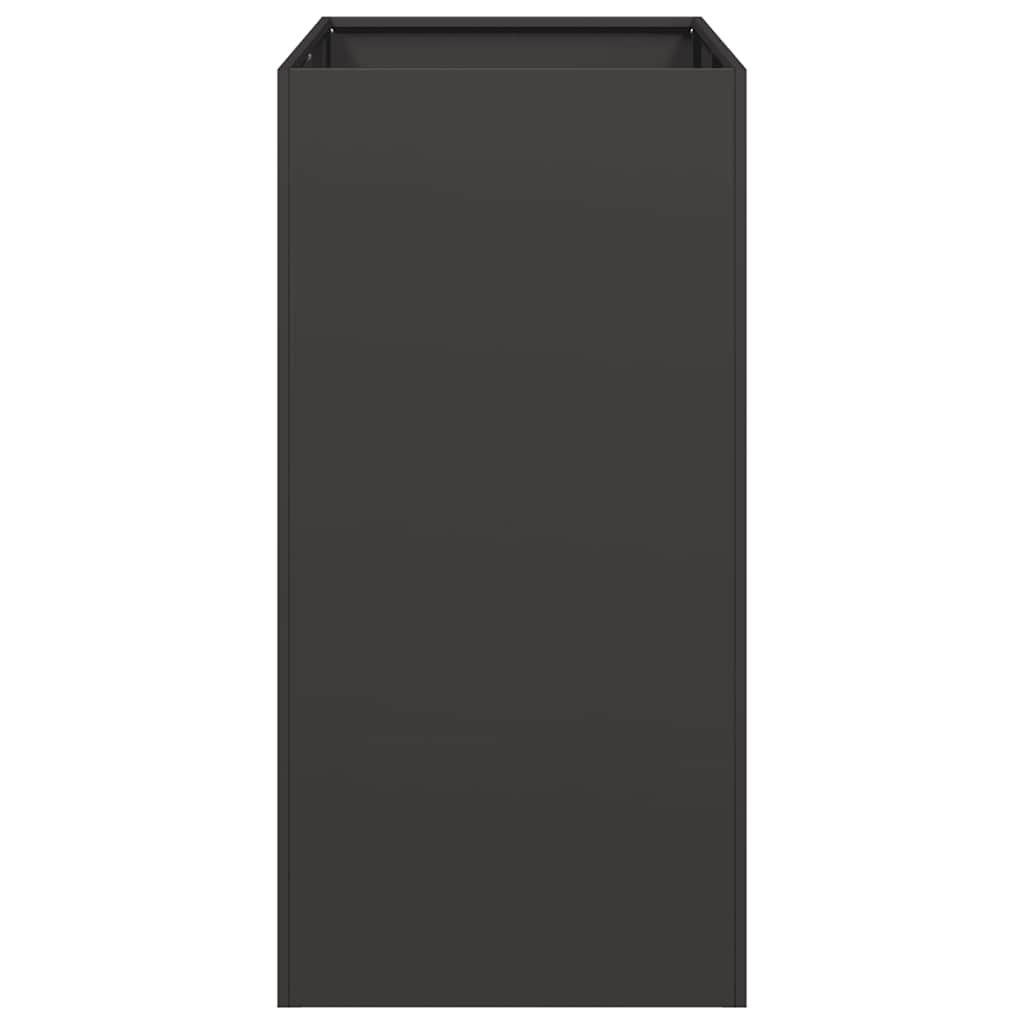 Vaso floreira 40x80x80 cm aço preto
