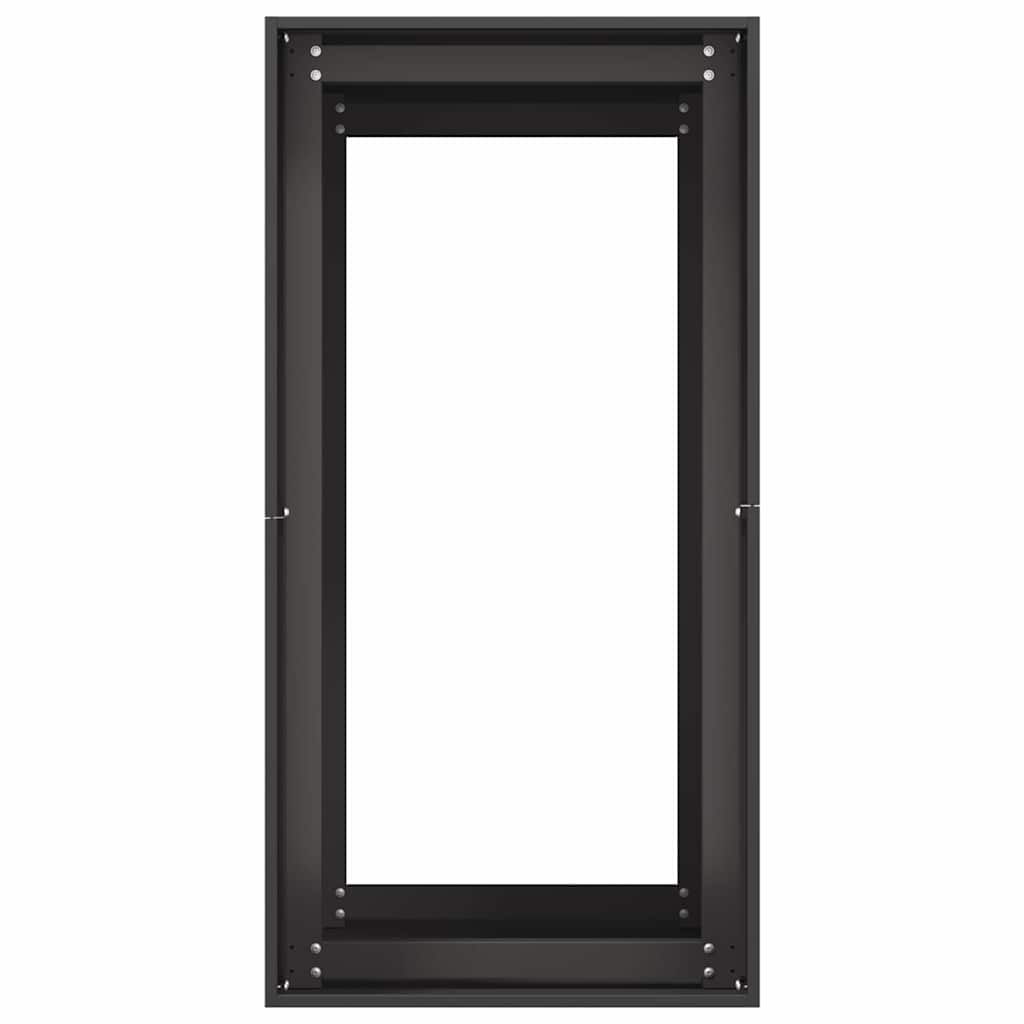 Vaso floreira 40x80x80 cm aço preto
