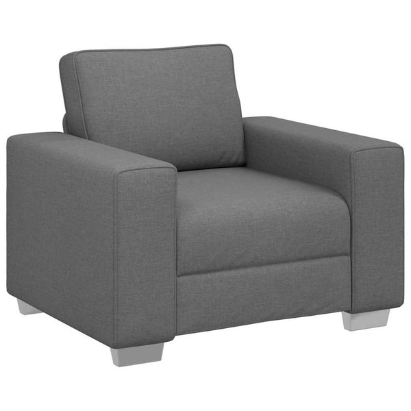 Sofá com almofada Cinzento escuro 100 x 77 x 82 cm tecido