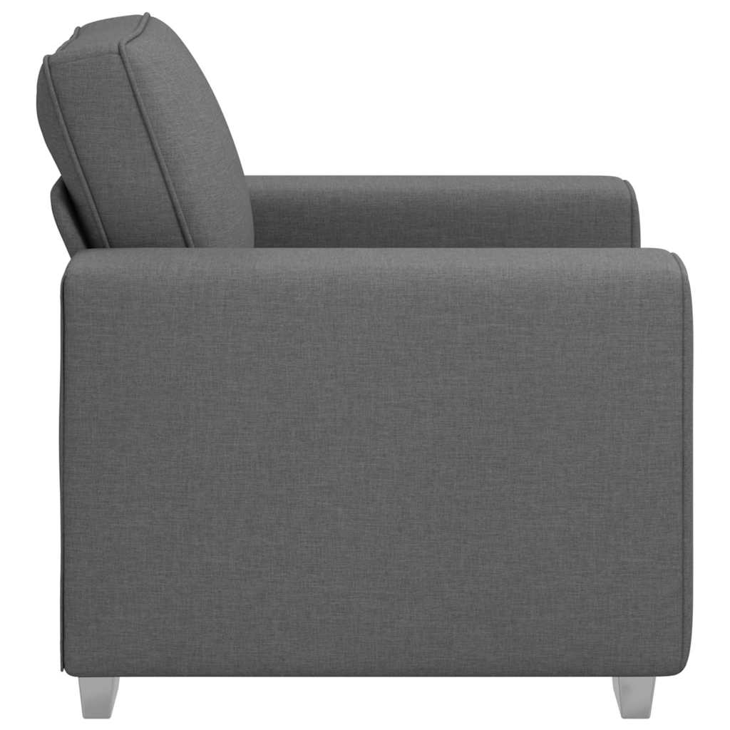 Sofá com almofada Cinzento escuro 100 x 77 x 82 cm tecido