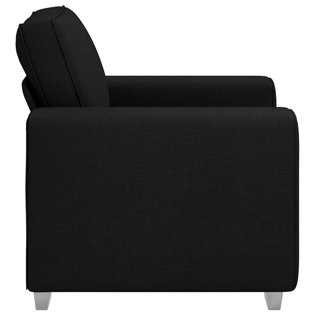 Sofá com almofada Preto 100 x 77 x 82 cm tecido