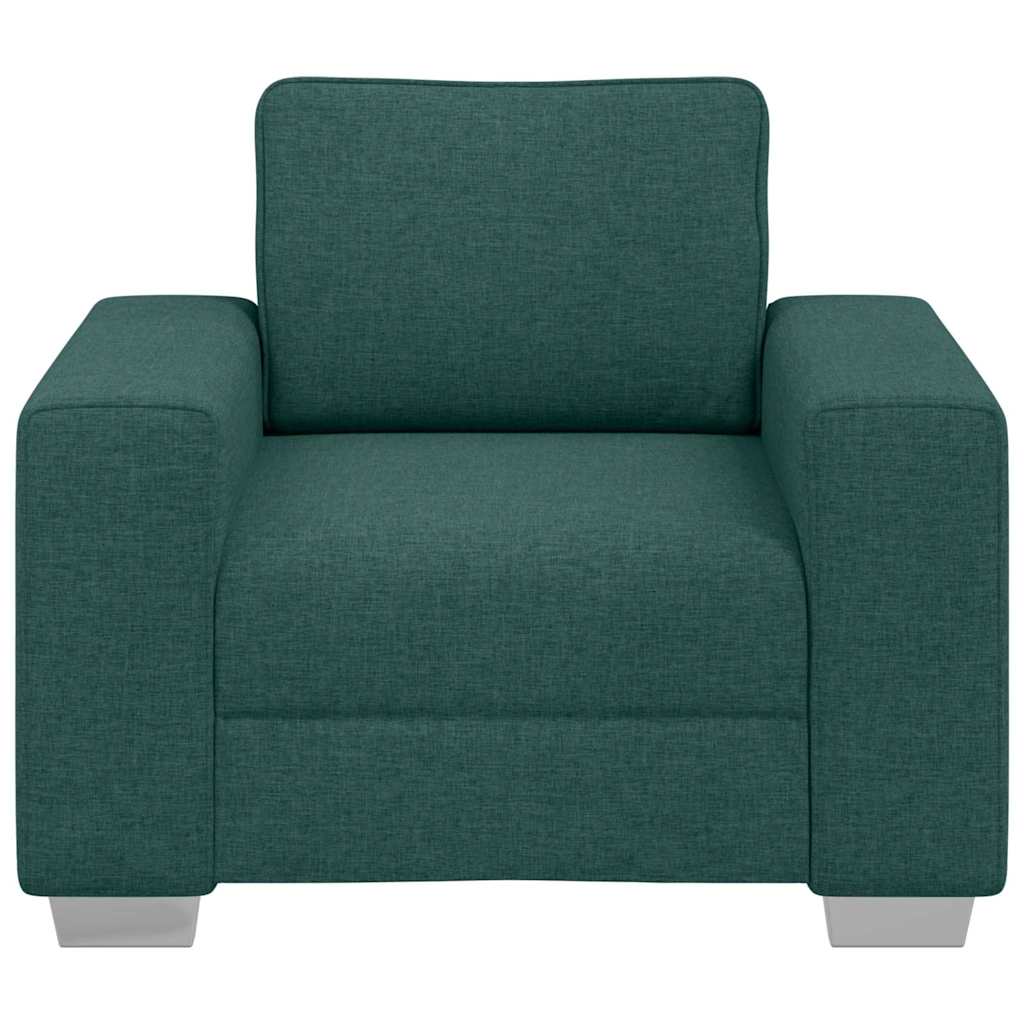 Sofá com almofada Verde-escuro 100 x 77 x 82 cm tecido
