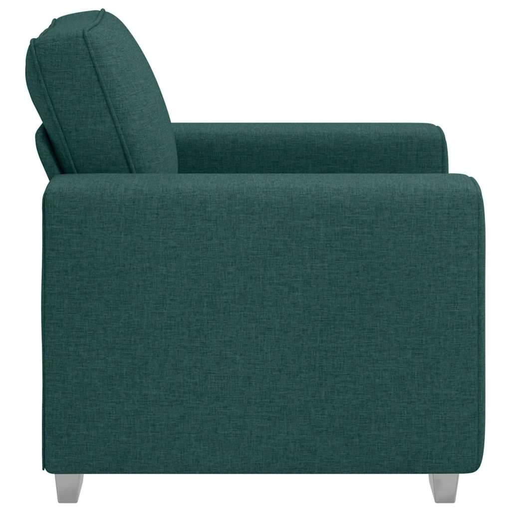 Sofá com almofada Verde-escuro 100 x 77 x 82 cm tecido