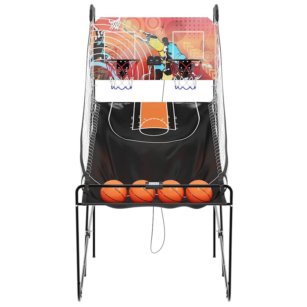 Máquina de fliperama de basquetebol c/ 4 bolas para 2 jogadores