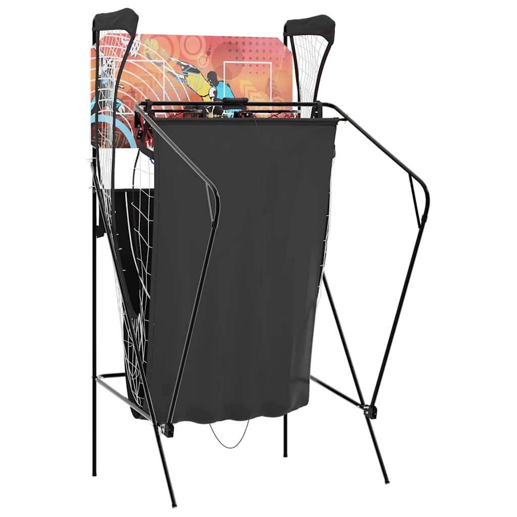 Máquina de fliperama de basquetebol c/ 4 bolas para 2 jogadores