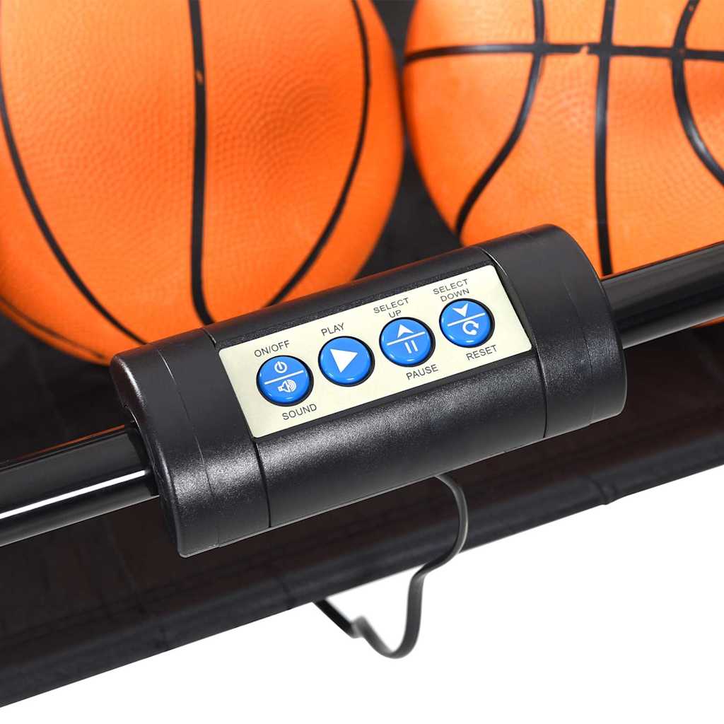 Máquina de fliperama de basquetebol c/ 4 bolas para 2 jogadores