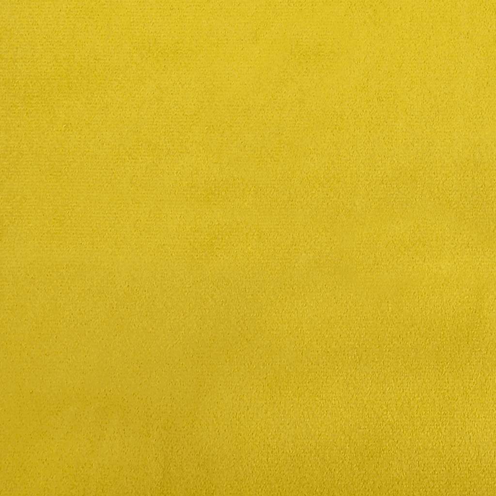 Sofá 2 lugares com Chaise em L 125 cm veludo amarela