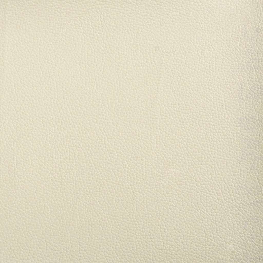 Sofá 2 lugares com Chaise em L 125 cm couro artificial creme