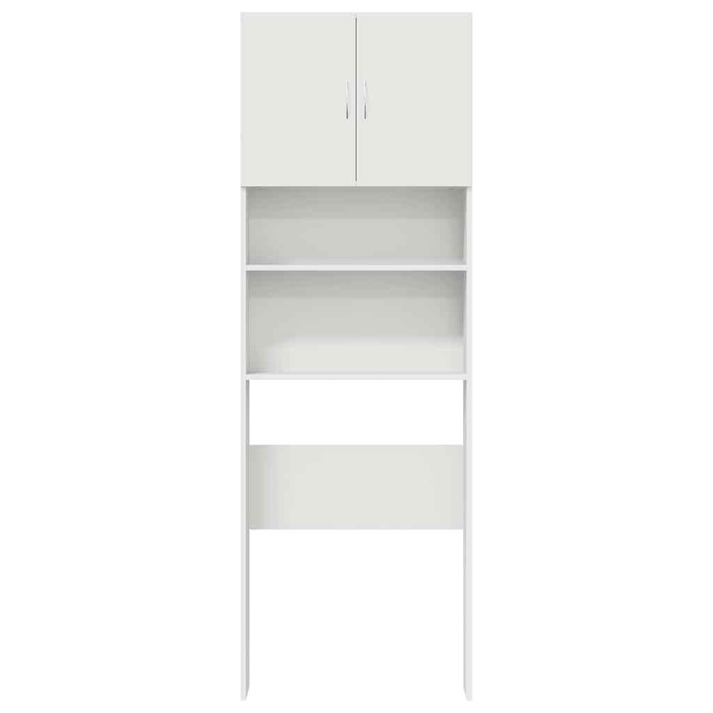 Armário sanita/máquina de lavar derivados madeira branco