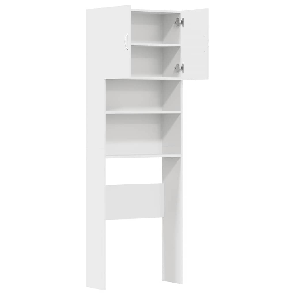 Armário sanita/máquina de lavar derivados madeira branco