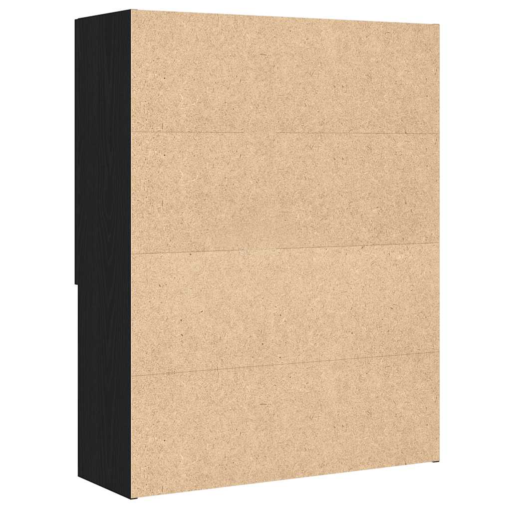 Armário sanita/máquina de lavar 70,5x25,5x90 cm carvalho preto