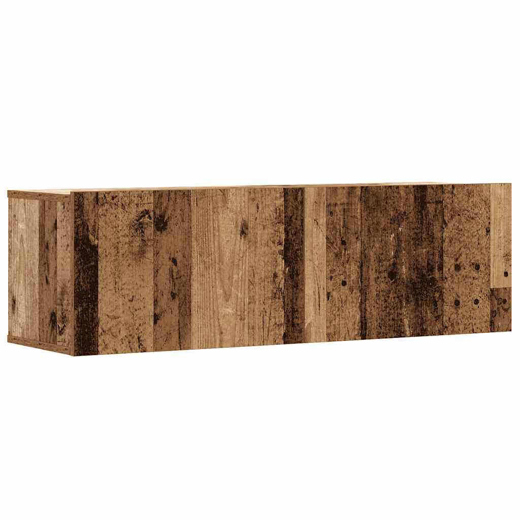 Móveis de parede para TV 3 peças madeira velha 100x30x30 cm
