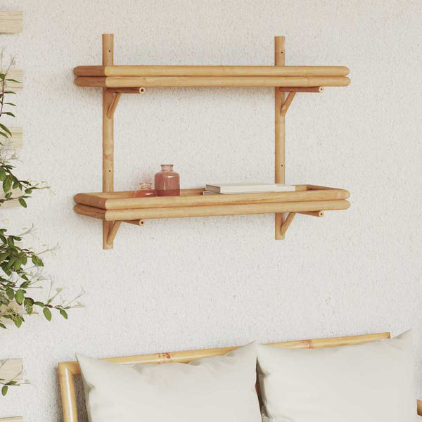 Prateleira de Parede Castanho 75 x 26 x 60 cm Bambu