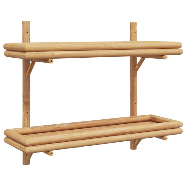 Prateleira de Parede Castanho 75 x 26 x 60 cm Bambu
